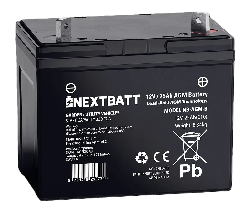 NEXTBATT U1R AGM 12 V 25 Ah